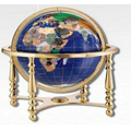 Compass Jewel Desk Globe w/ Brass Plated Stand